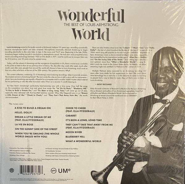 Louis Armstrong – Wonderful World: The Best Of Louis Armstrong - LP