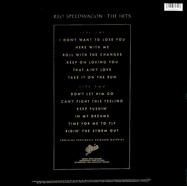 REO Speedwagon – The Hits - LP Transparente