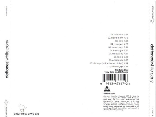 Deftones - White Pony - CD