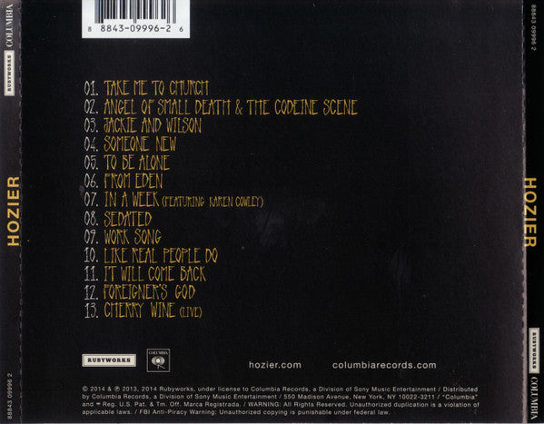 Hozier – Hozier - CD