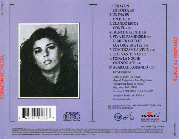 Jeanette – Corazón De Poeta - CD