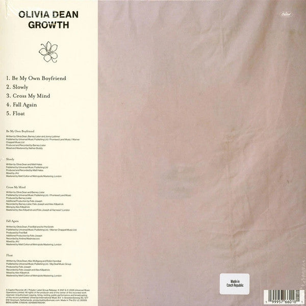 Olivia Dean - Growth - LP 10 Pulgadas Pink Marble