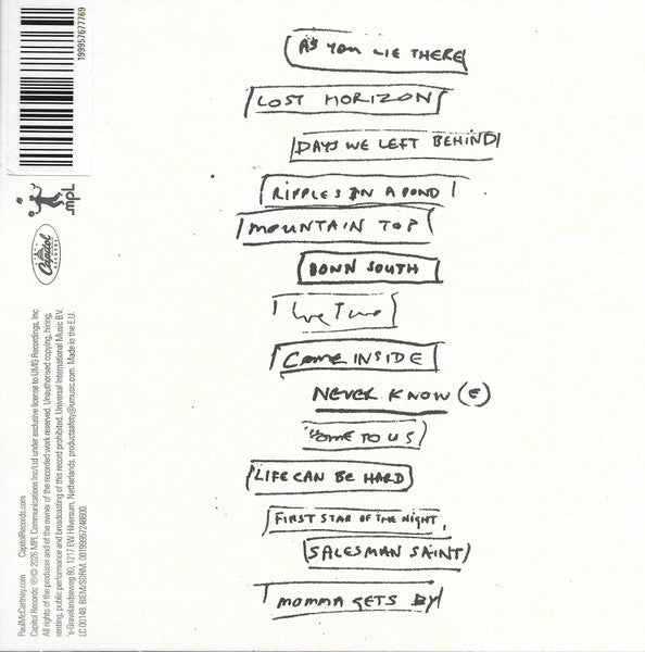 Paul McCartney – The Boys Of Dungeon Lane Exclusive Lyric Card - CD