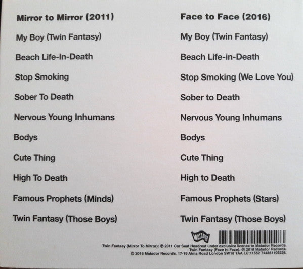 Car Seat Headrest – Twin Fantasy - CD