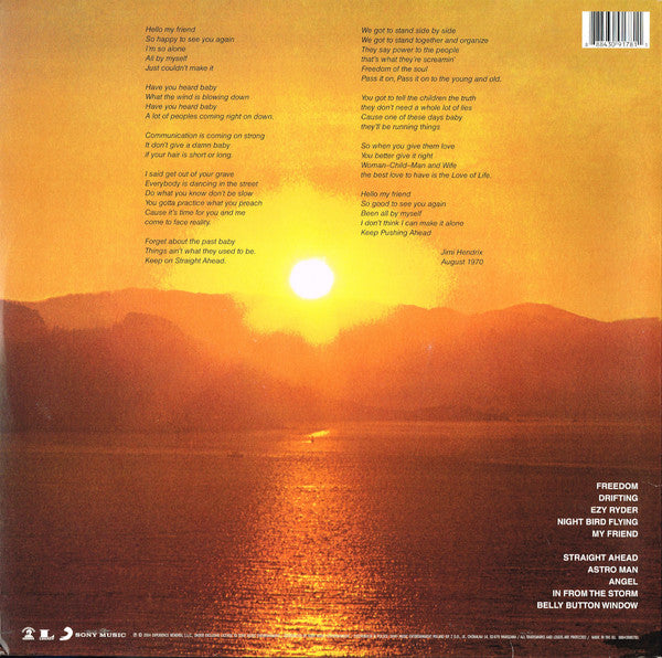 Jimi Hendrix – The Cry Of Love - LP