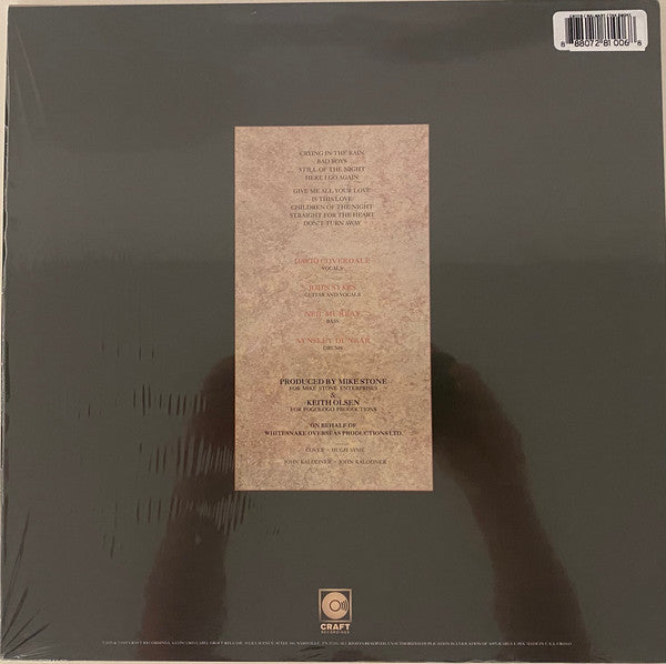 Whitesnake – Whitesnake 1987 - LP Tan Smoke
