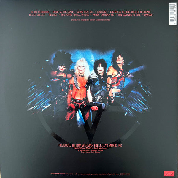 Mötley Crüe – Shout At The Devil - LP Rojo/Negro