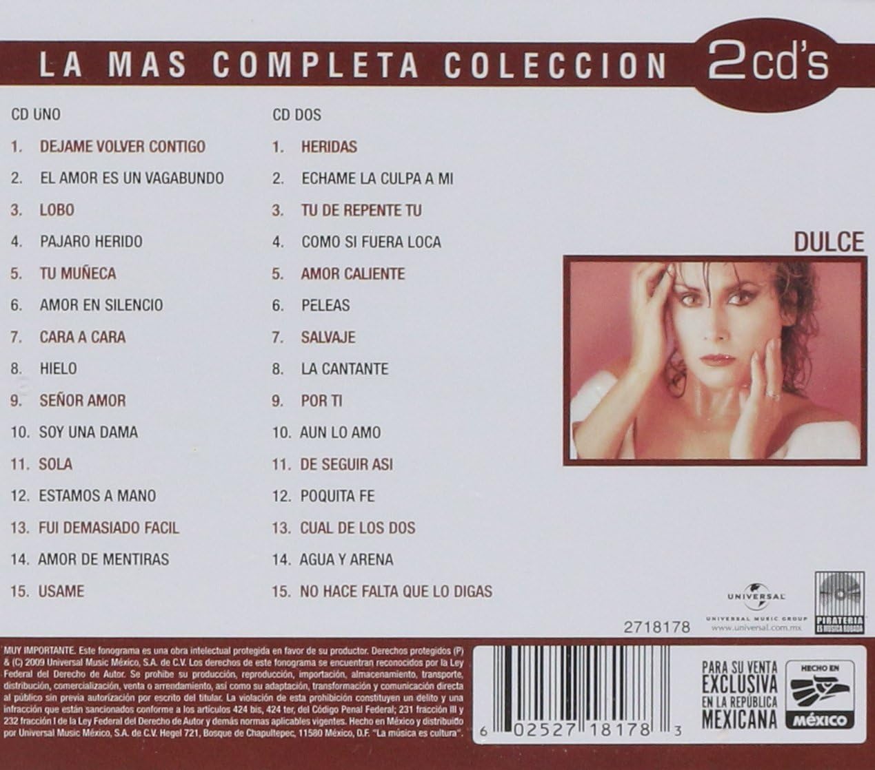 Dulce – La Mas Completa Coleccion - CD