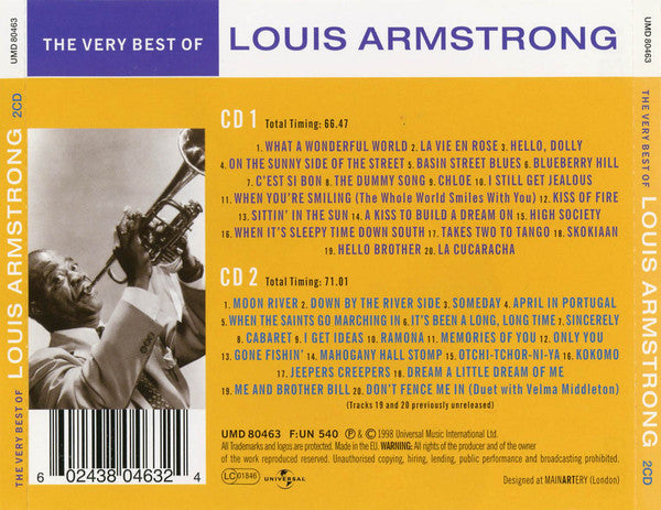 Louis Armstrong – The Very Best Of Louis Armstrong CD