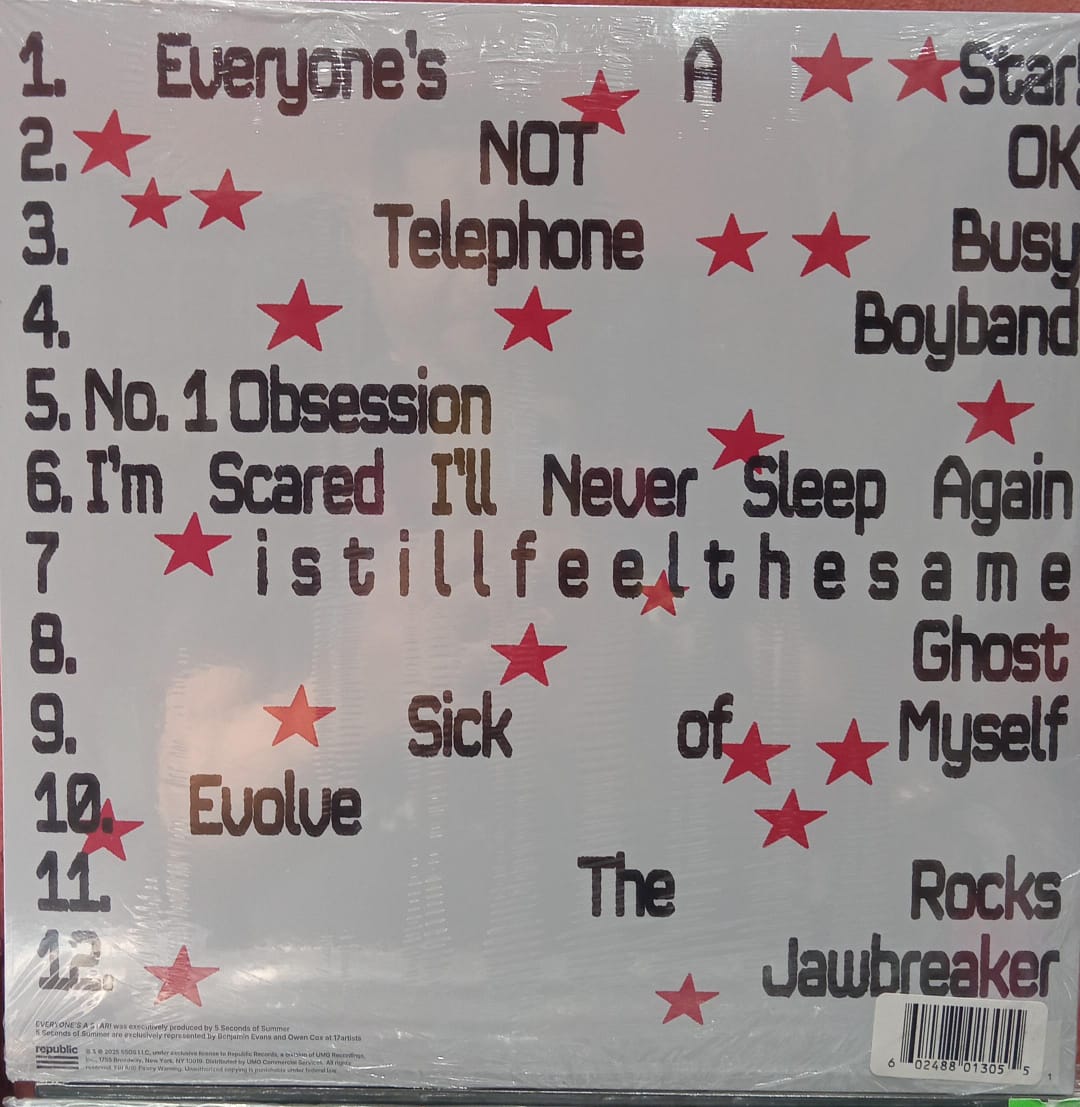 5 Seconds Of Summer - Everyones a Star - LP Orange Crush Glitter