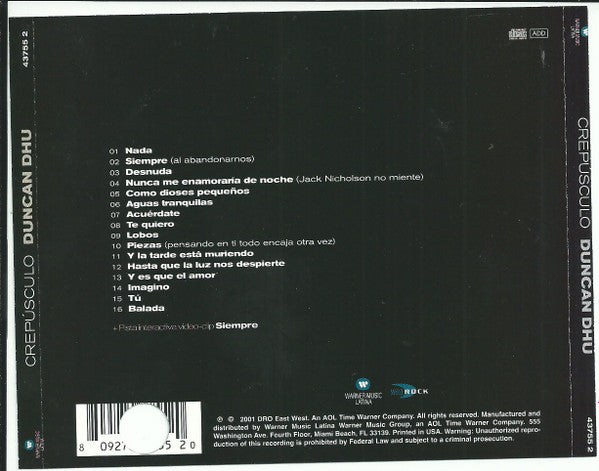 Duncan Dhu – Crepúsculo - CD