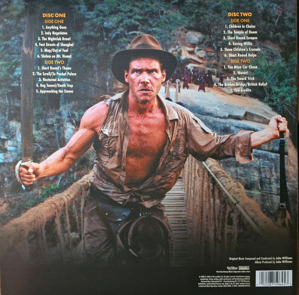 Soundtrack  – Indiana Jones And The Temple Of Doom (The Original Motion Picture Soundtrack) - LP Naranja