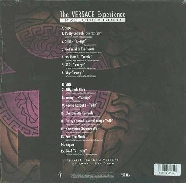 Prince The Artist (Formerly Known As Prince) – The Versace Experience: Prelude 2 Gold - LP