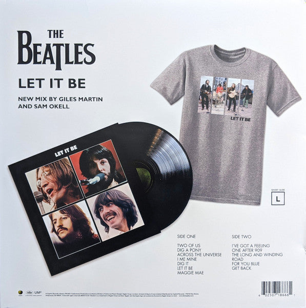 The Beatles – Let It Be LP+Playera Gris Talla LG