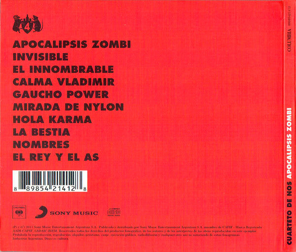 Cuarteto De Nos – Apocalipsis Zombi - CD