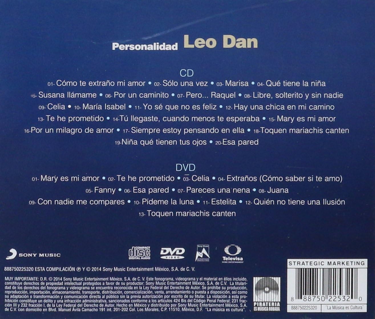 Leo Dan - Personalidad CD