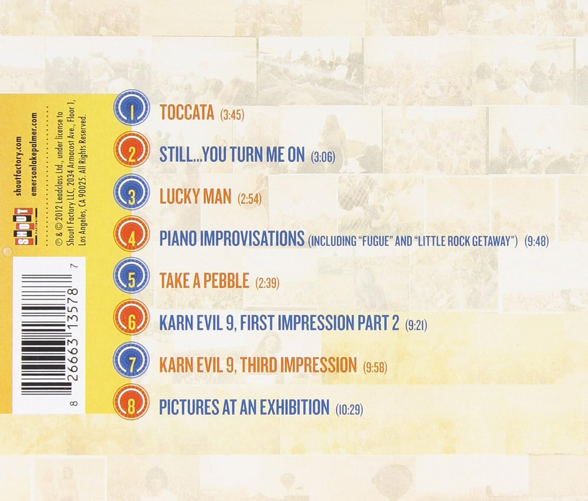 Emerson, Lake & Palmer – Live In California 1974 CD