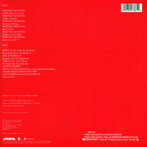 Soundtrack The Bodyguard LP Rojo
