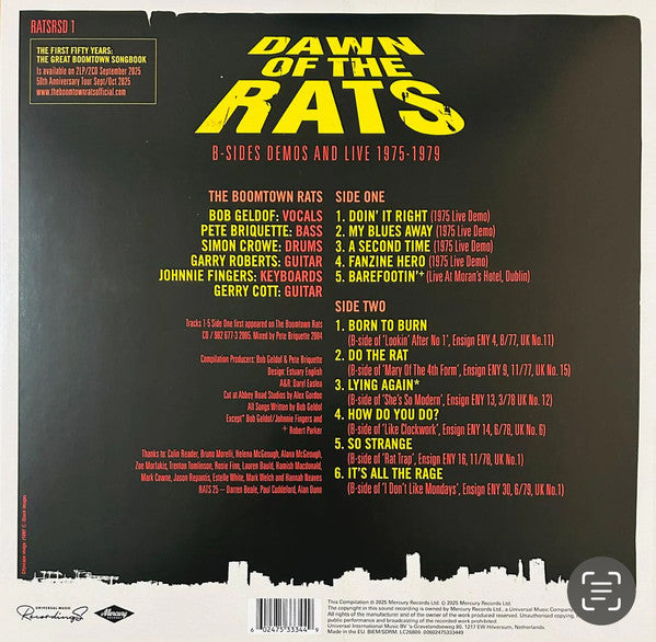 The Boomtown Rats – The Boomtown Rats in 'Dawn Of The Rats' (Demos, B-Sides And Live 1975-1979) RSD 2025 - LP Verde