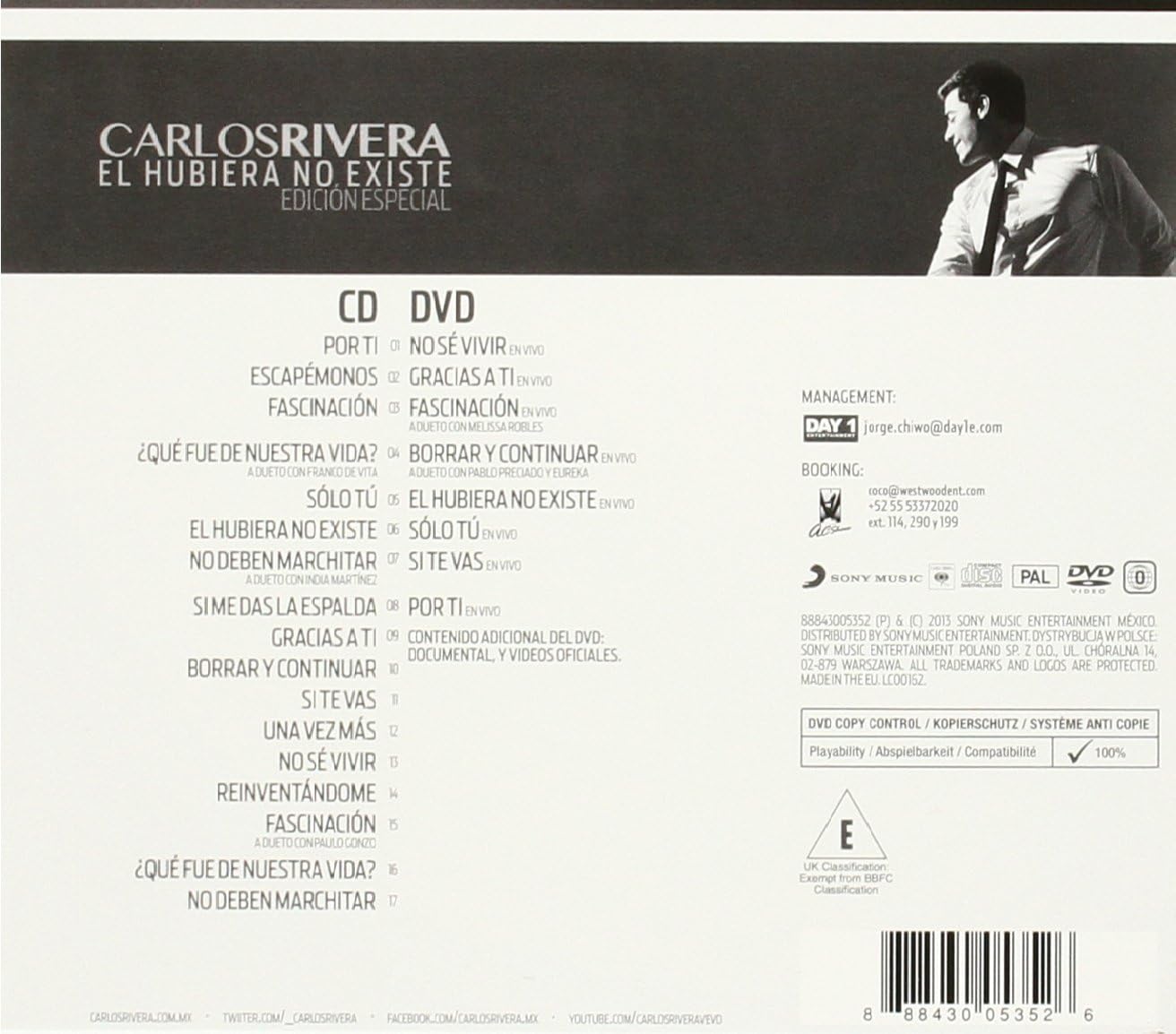 Carlos Rivera – El Hubiera No Existe CD