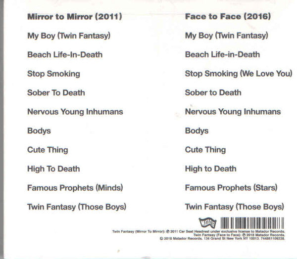Car Seat Headrest – Twin Fantasy - CD