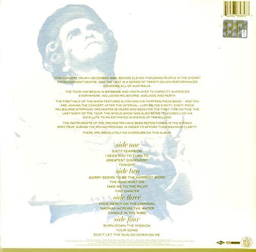 Elton John – Live In Australia LP