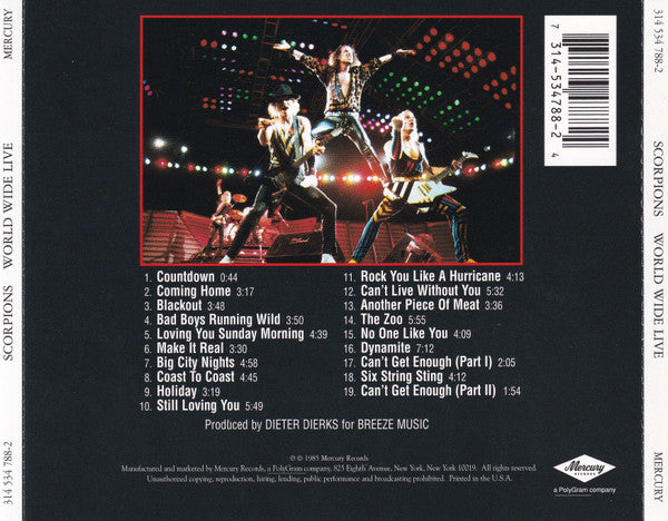 Scorpions – World Wide Live - CD