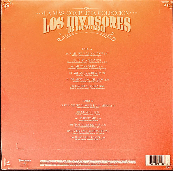 Los Invasores De Nuevo Leon – La Más Completa Colección - LP