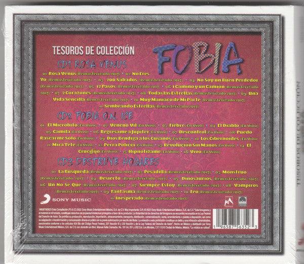 Fobia – Tesoros De Colección - CD Triple