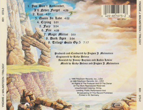 Yngwie J. Malmsteen – Trilogy - CD