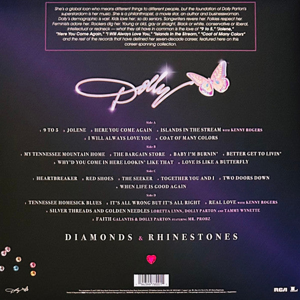 Dolly Parton – Diamonds & Rhinestones - The Greatest Hits Collection - LP Rosa