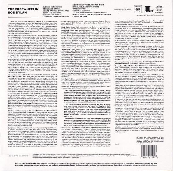 Bob Dylan – The Freewheelin' Bob Dylan RSD Black Friday 2025 - LP