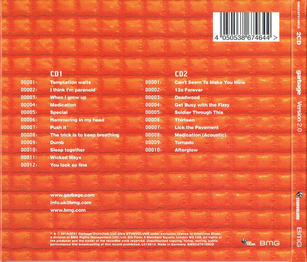 Garbage – Version 2.0 - CD