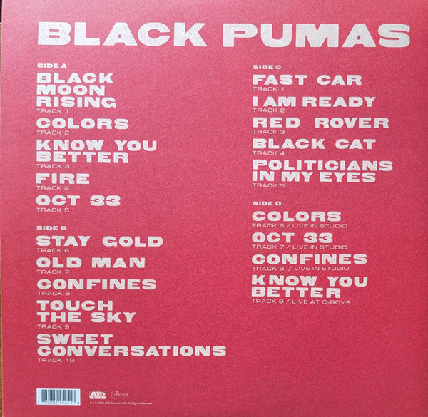 Black Pumas – Black Pumas - LP
