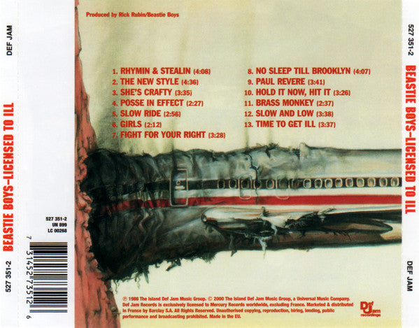 Beastie Boys – Licensed To Ill - CD
