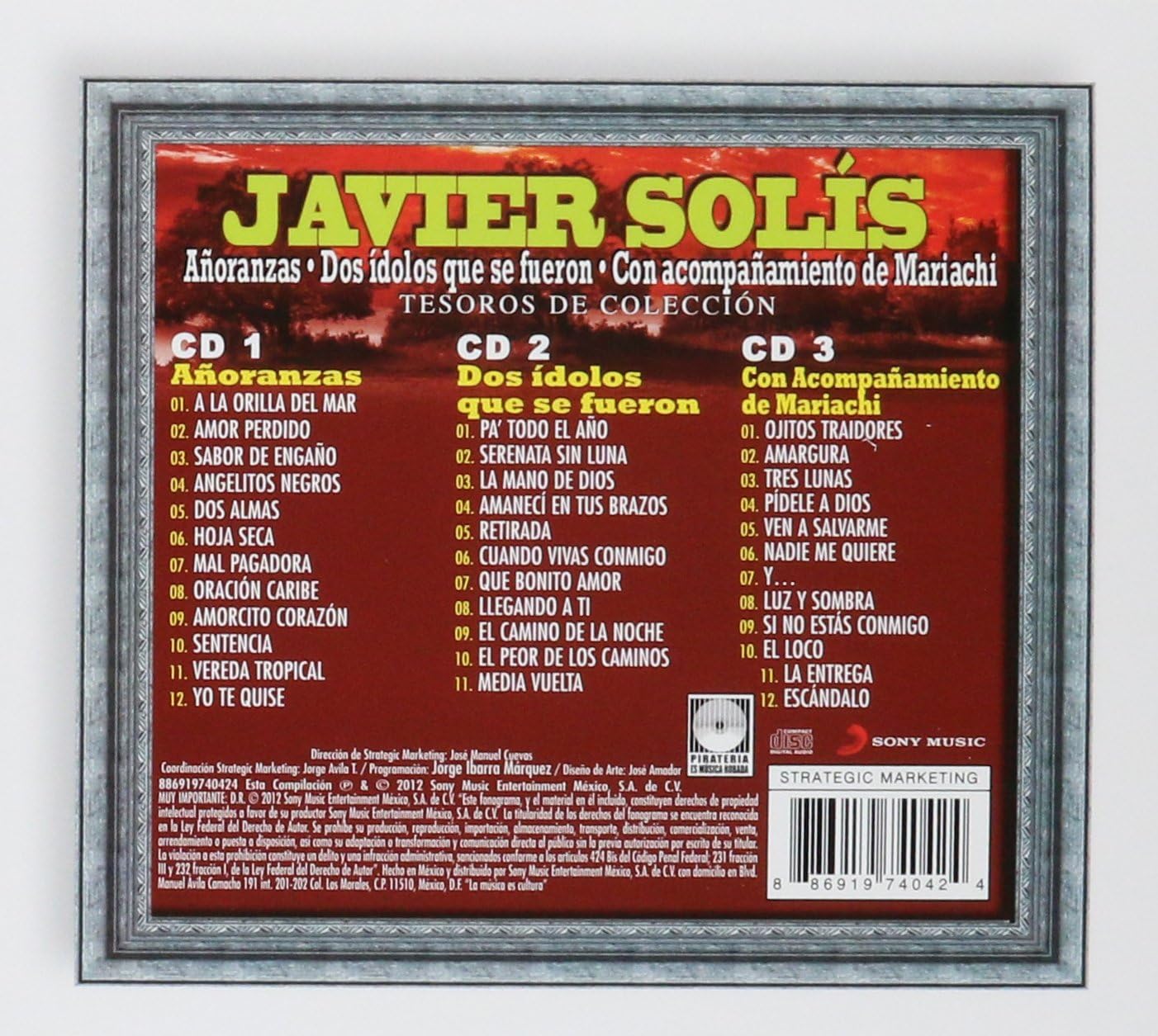 Javier Solis - Tesoros De Coleccion - CD