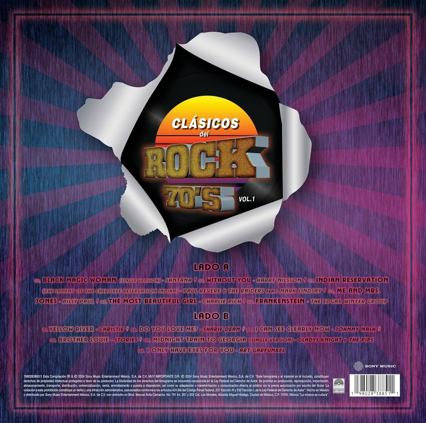 Varios – Clásicos Del Rock 70´s Vol. 1 LP