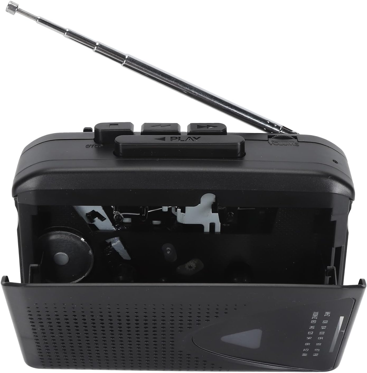 Grabador de Reproductor de Casete Portátil, Convertidor Digital de Casete a MP3 con Conector para Auriculares de 3,5 Mm, Reproductor de Cinta de Casete Walkman Radio Am FM (Black)