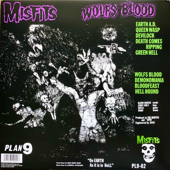 Misfits – Earth A.D. / Wolfs Blood RSD 2024 - LP Morado