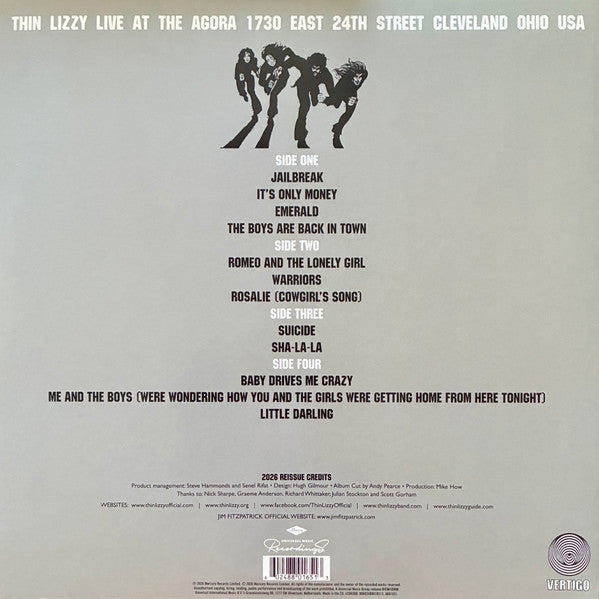 Thin Lizzy – Live In Cleveland 1976 RSD 2026 - LP Transparent