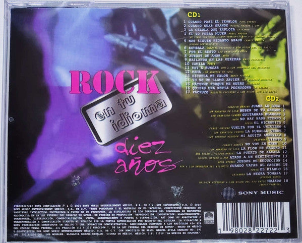 Various – Diez Años De Rock En Tu Idioma - CD