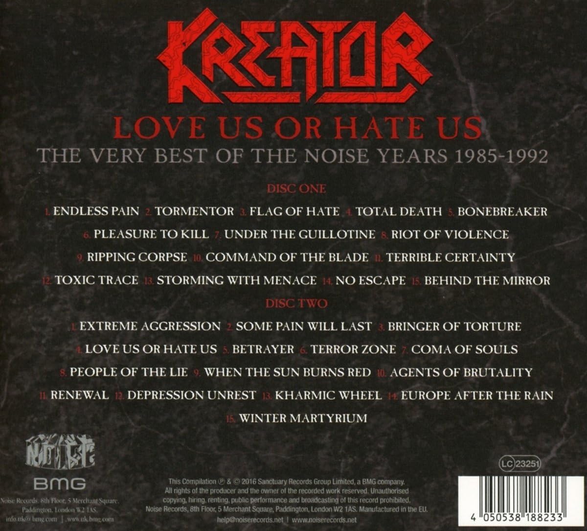 Kreator – The Very Best Noise Years 1985-1992 CD