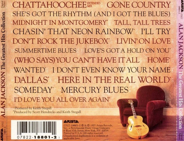 Alan Jackson  – The Greatest Hits Collection - CD