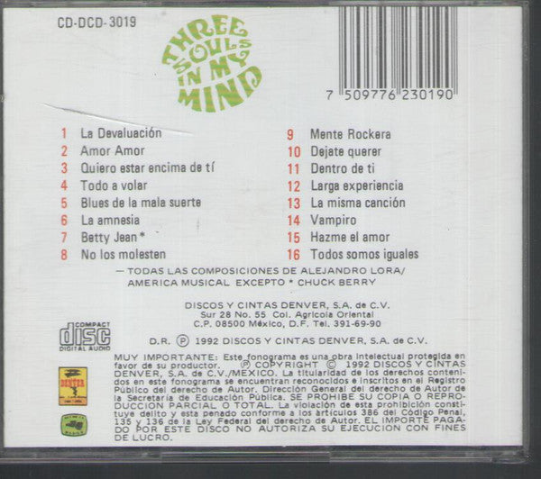 Three Souls In My Mind – La Devaluacion - CD