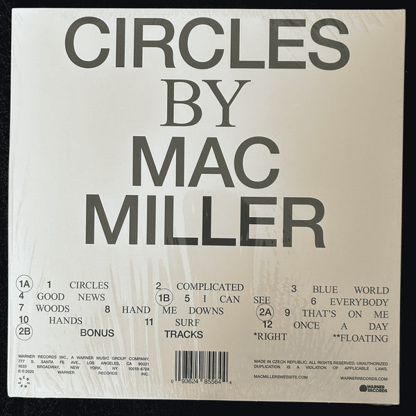 Mac Miller – Circles - LP Gris