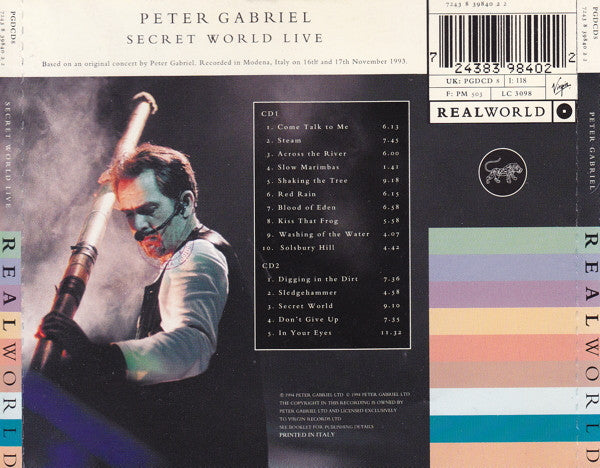Peter Gabriel – Secret World Live CD