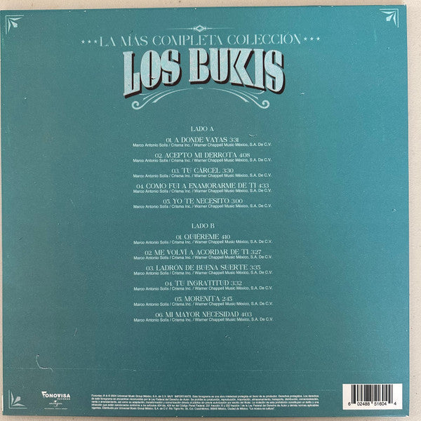 Los Bukis – La más Completa Colección  - LP