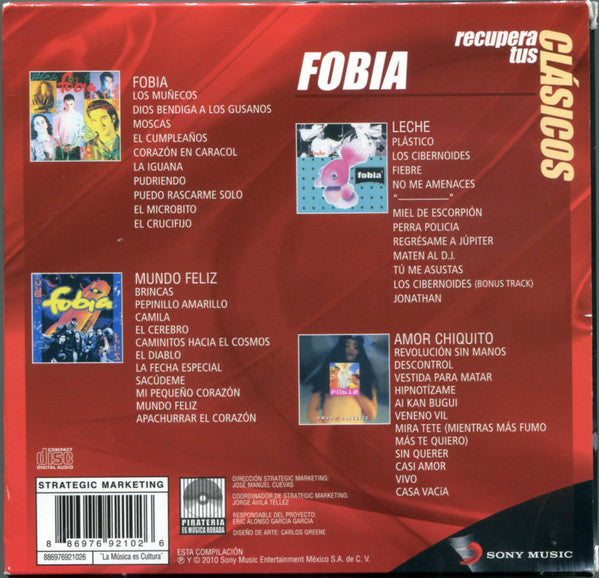 Fobia - Recupera Tus Clasicos - CD