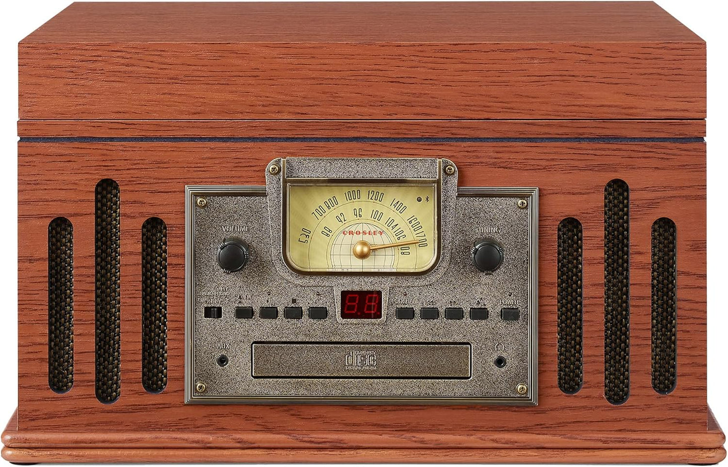 Tornamesa - Crosley Músician Tocadiscos con Radio, Bluetooth (versión Nueva), Paprika