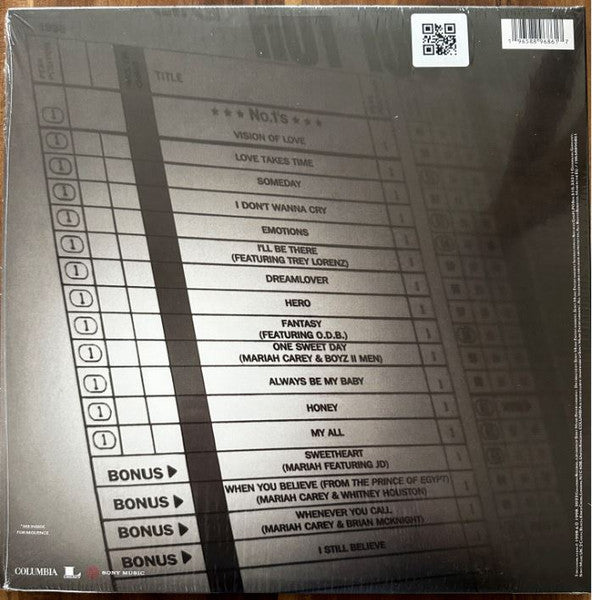 Mariah Carey – #1's - LP Plateado